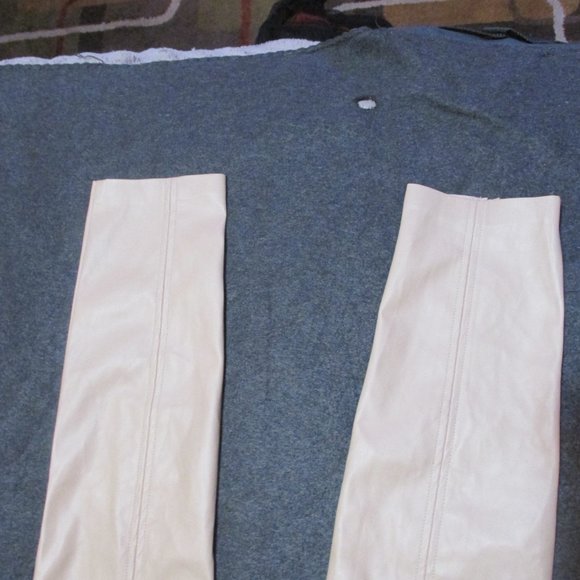 NWT Jason Wu tan vegan leather skinny pants size XS - Picture 12 of 15